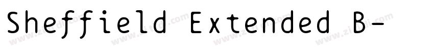Sheffield Extended B字体转换